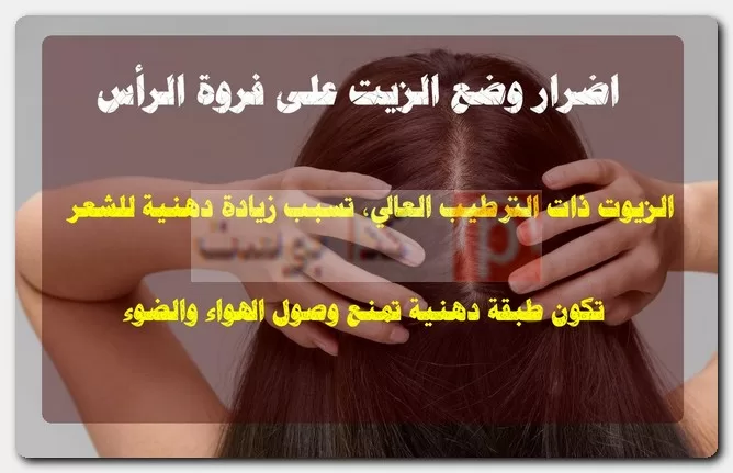 نتائج الزيت على الشعر الجاف والدهني