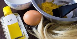 Eggs, henna and olive oil